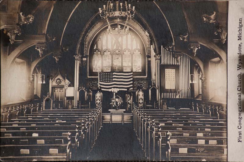 copy of old postcard showing our sanctuary